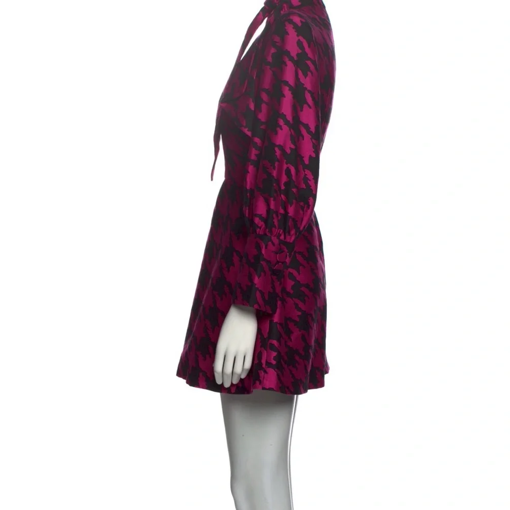 Elzinga pink/black Houndstooth Dress - Picture 3 of 6